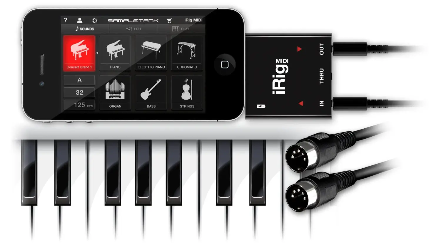 IK Multimedia iRig Midi 2 interface for iPhone/iPod touch/iPad