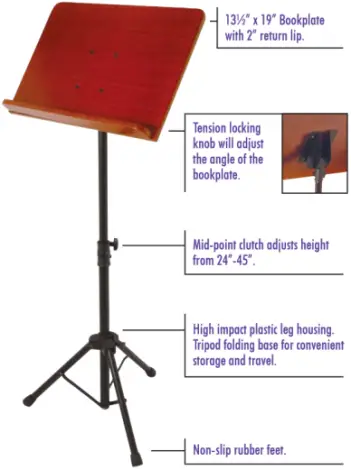 On-Stage Wooden Music Stand