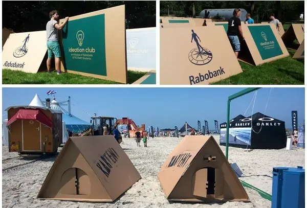 cardboard tents
