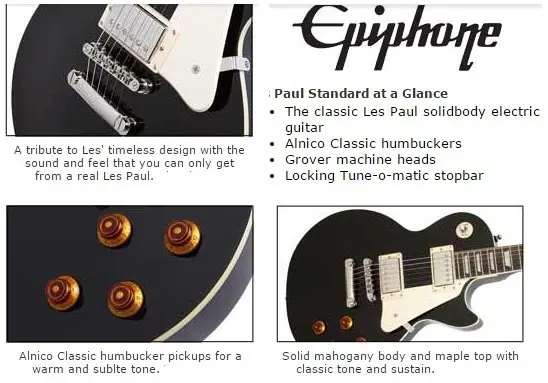 Epiphone LP Les Paul Standard Electric Guitar