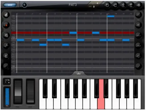 MIDI studio App for iPad / iPhone