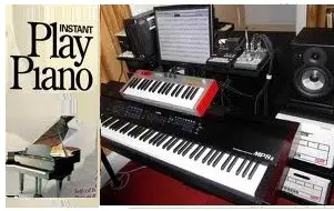piano on computer