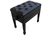 Adjustable Genuine Leather Artist Piano Bench (CPS imports)