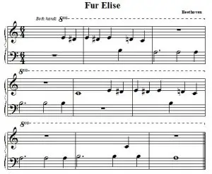 fur elise piano notes
