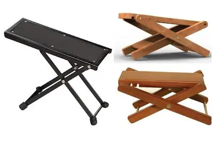 Guitar Footstool 4 Height Level Adjustable Guitar Foot Rest Stand Folding Foot Rest for Guitar Players