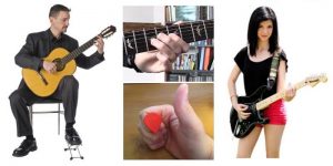 how to hold a guitar correctly