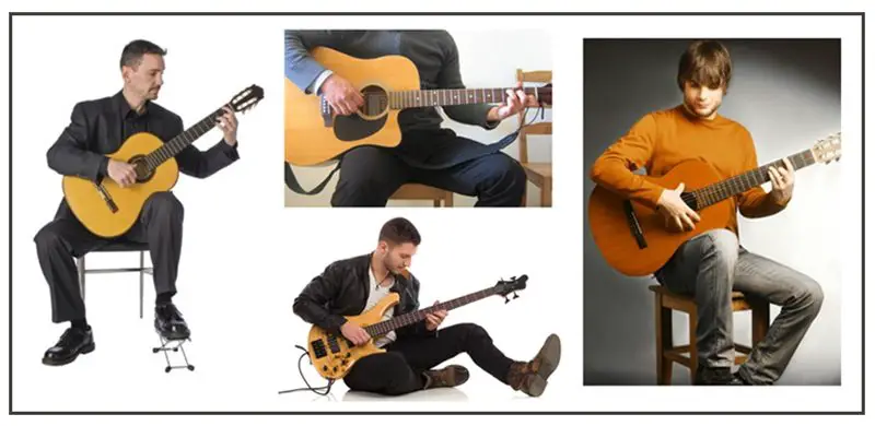 How to Hold the Guitar while Sitting
