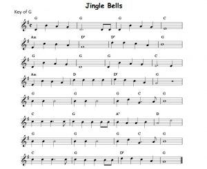jingle bells sheet music easy