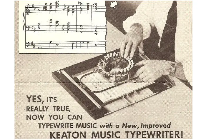 Keaton music typewriter