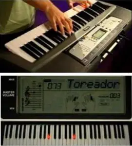 lighted keyboard piano with light-up keys