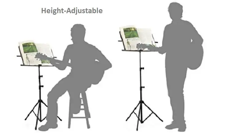 music stand height adjustable