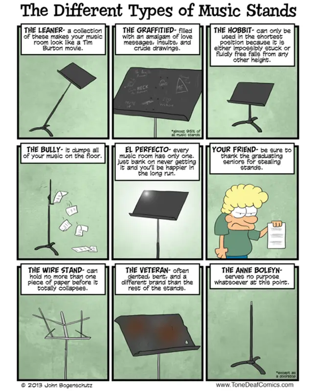 music stands types funny poster