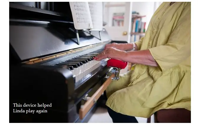 Remap inventor helps woman play piano again
